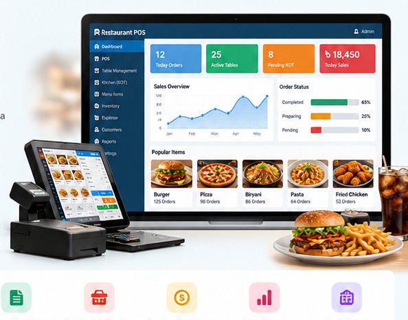 Restaurant POS Dashboard and Restaurant Management Software Bangladesh